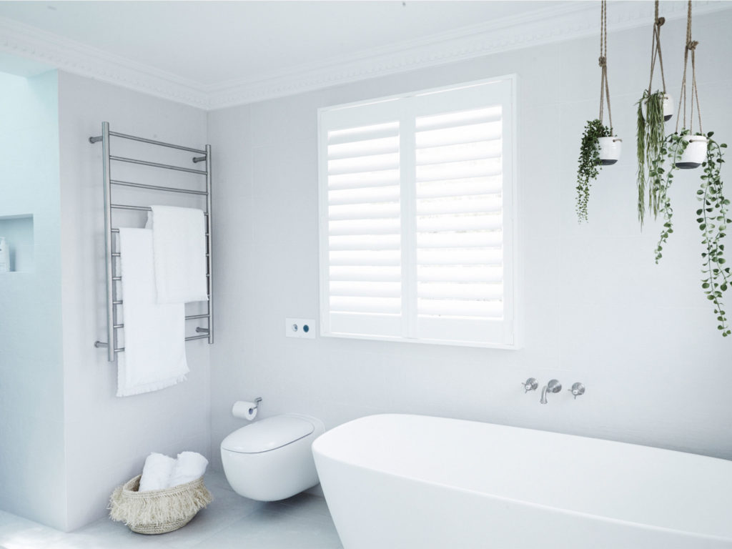 Bathroom Shutters, powder coating